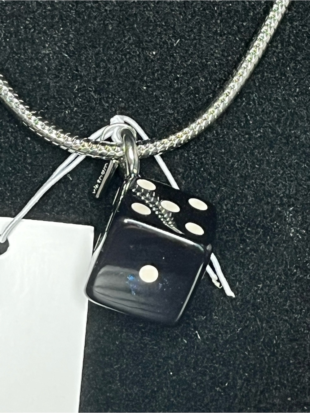 Coach Black Dice Charm NWT